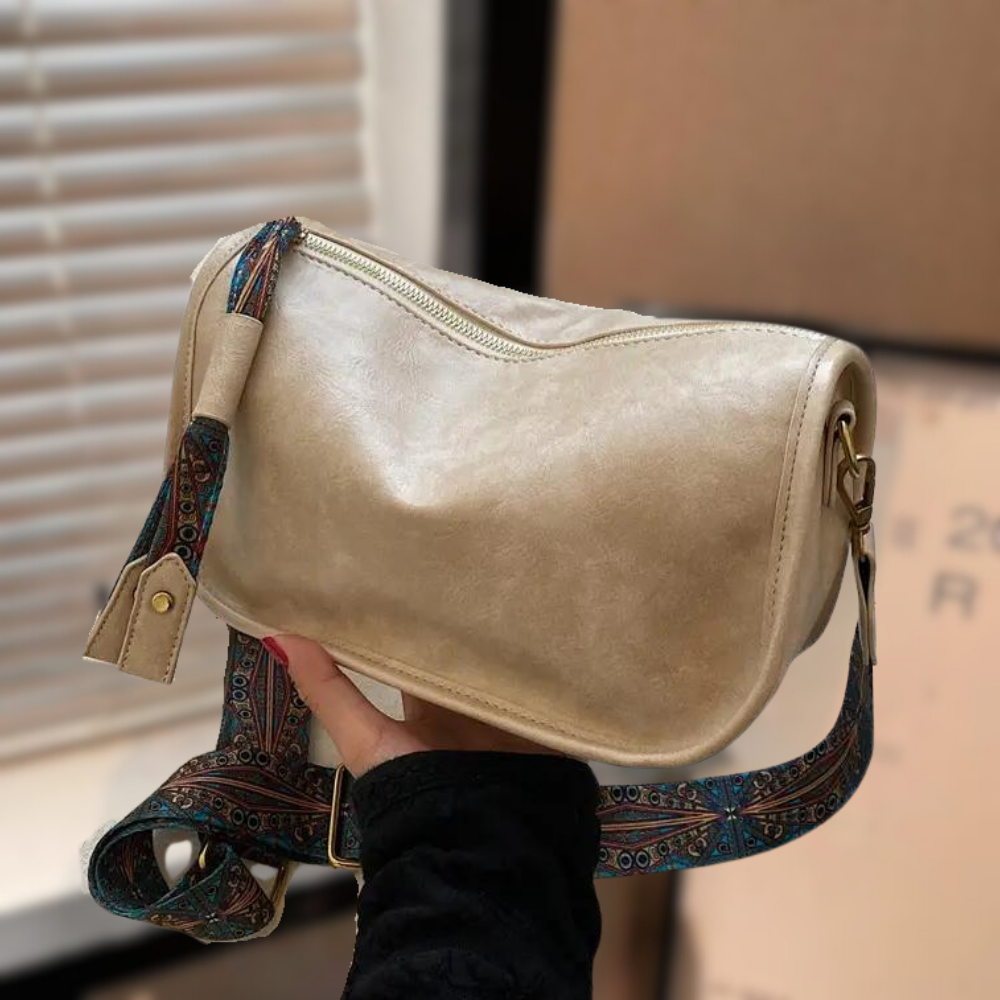 Bolso bandolera negro para mujer con interior amplio – ARVÉA