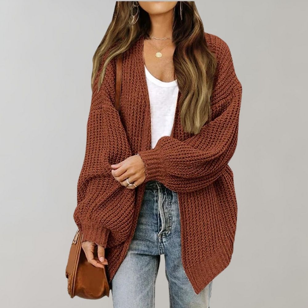 LEPPA - Cárdigan de punto casual para mujeres