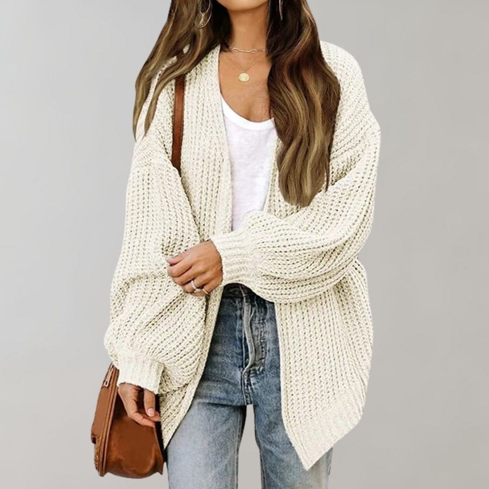 LEPPA - Cárdigan de punto casual para mujeres