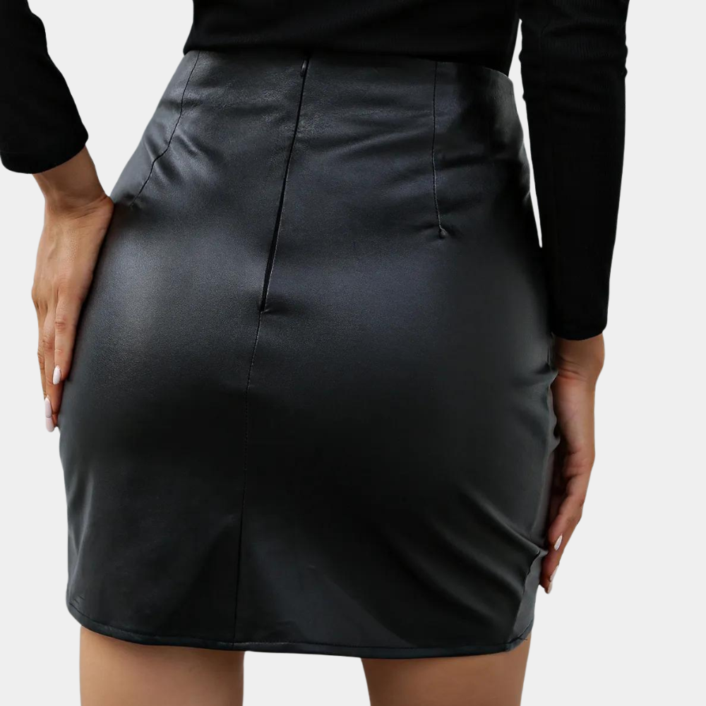 LIA - Minifalda asimétrica para mujer