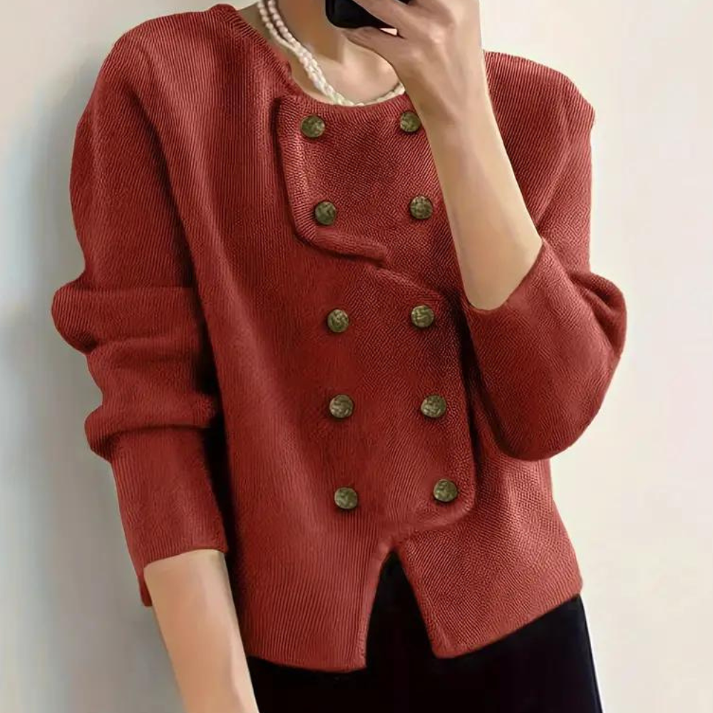 Cárdigan elegante para mujer con corte largo y tacto suave – ELIORA