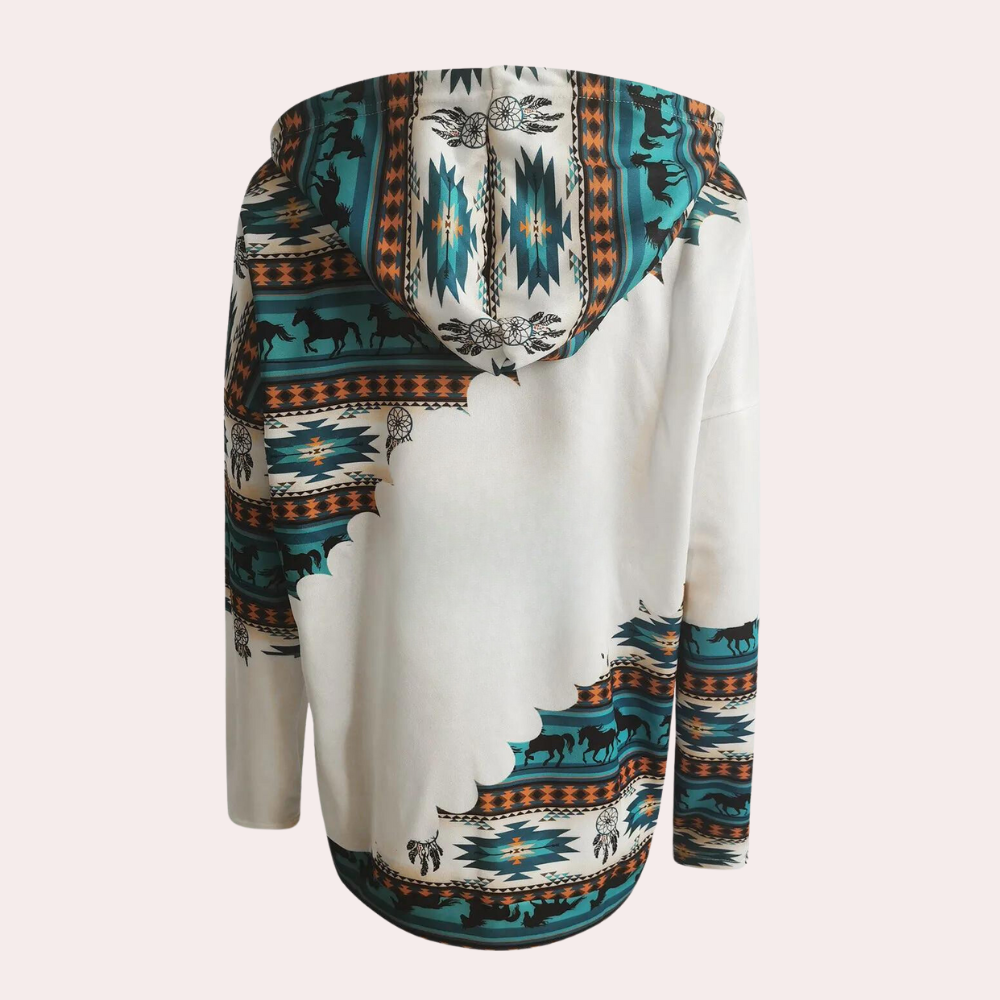 ELISA - Sudadera casual con capucha para mujer