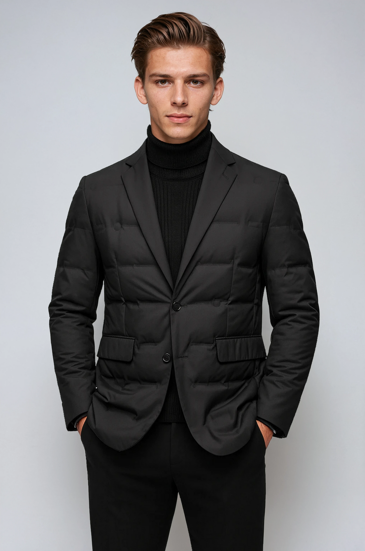 Chaqueta de invierno acolchada para hombre con cierre de botones – NORVAL