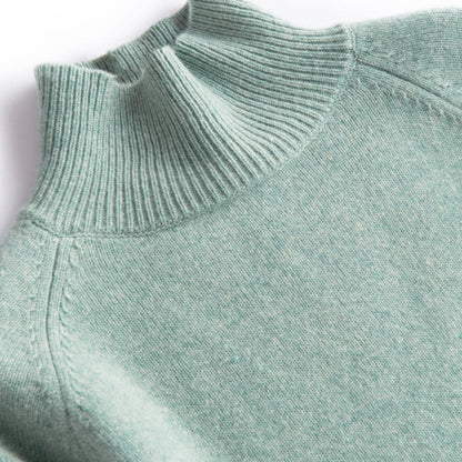 FIEN – Jersey de punto elegante con cuello alto para mujer