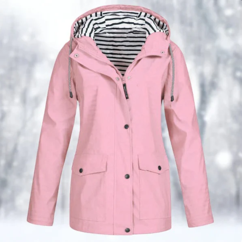 Chaqueta impermeable de mujer con diseño clásico – ELISA