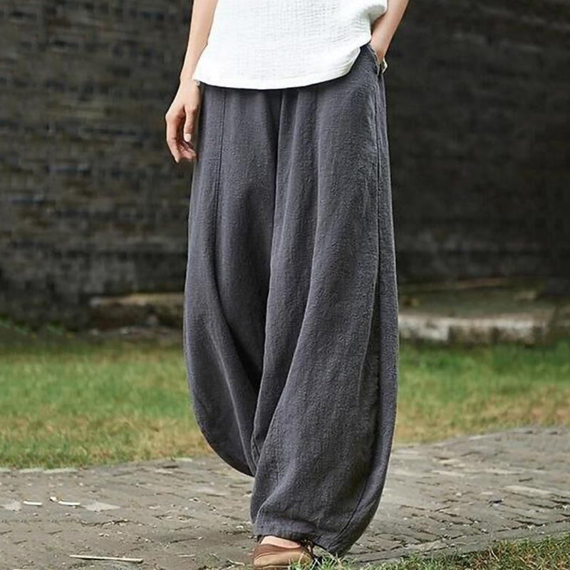 Pantalón de algodón cómodo y ligero para mujer – EMILIA
