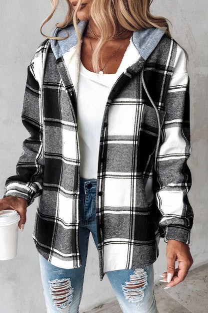 GRETEL - Cómoda chaqueta con capucha y estampado para mujeres