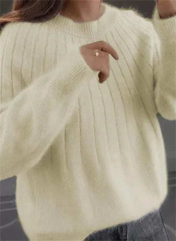 Jersey elegante de mujer en mezcla de cachemira – GIADA