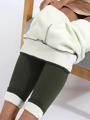 BRYONY - Legging térmico de talle alto con forro polar para mujer
