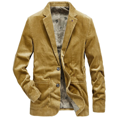 Americana de pana con forro floral para hombre – TÉO