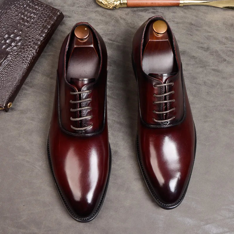Zapatos Oxford de cuero para hombres con diseño clásico y confort excepcional – MARTON