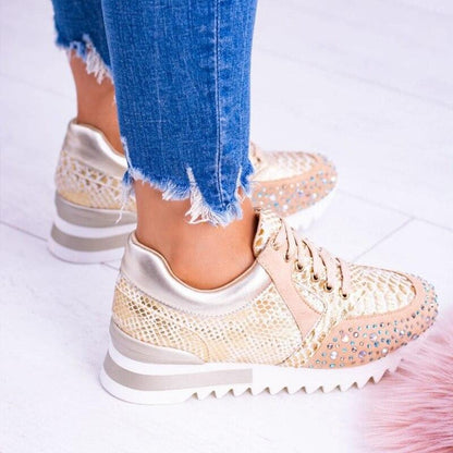 Zapatillas modernas con estampado llamativo para mujer – Gwenora