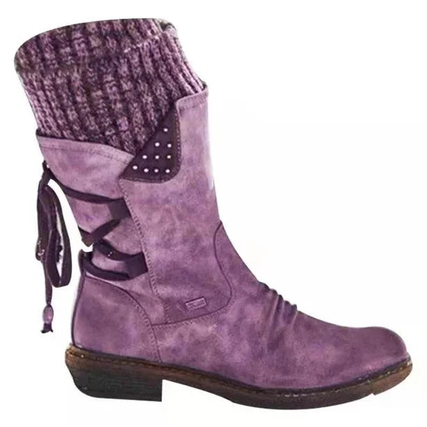 Botines cálidos de invierno para mujer con diseño cómodo – JULIANA