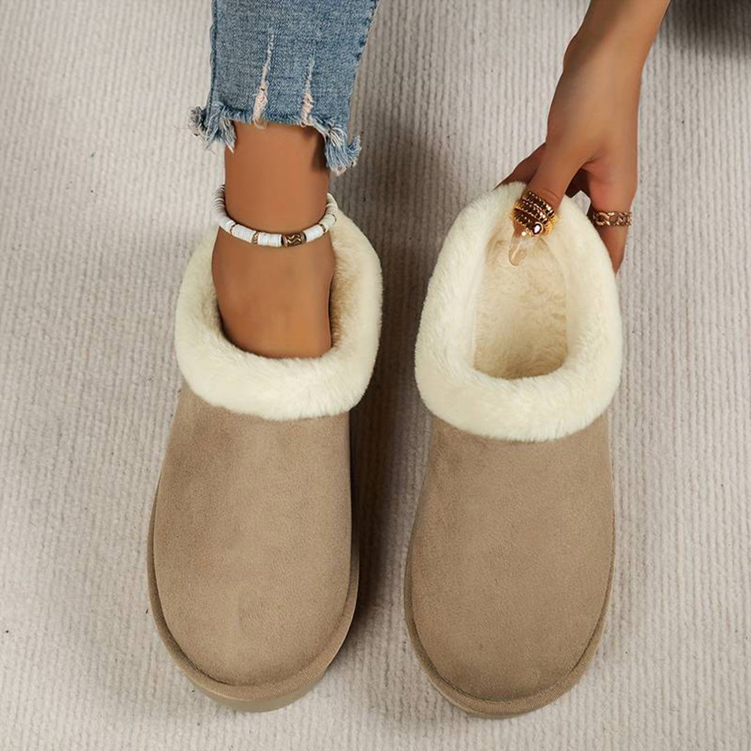 BRIDGET - Zapatillas de casa cálidas con suela gruesa para mujeres