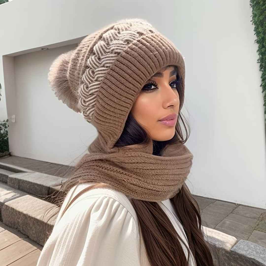 JASMIJN - Set de gorro y bufanda para mujeres