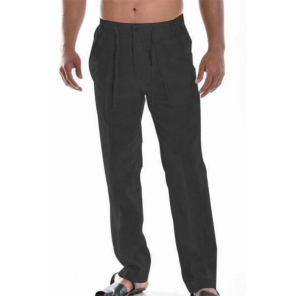 Brando – Pantalón recto ligero con detalle de pliegues para hombre