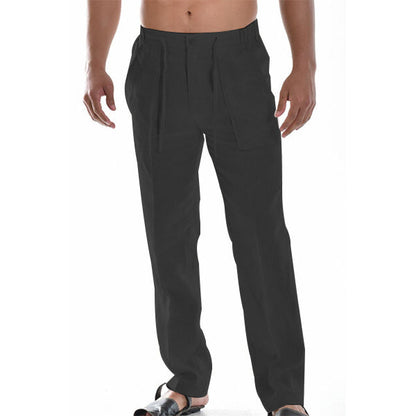 Brando – Pantalón recto ligero con detalle de pliegues para hombre