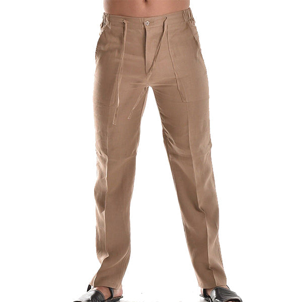 Brando – Pantalón recto ligero con detalle de pliegues para hombre