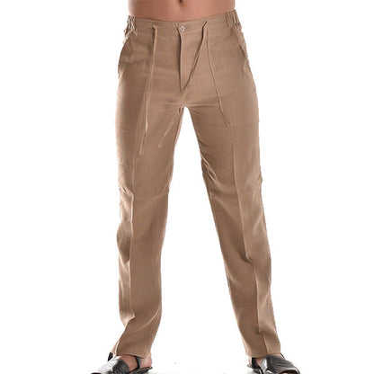 Brando – Pantalón recto ligero con detalle de pliegues para hombre