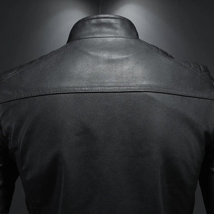 KAI - Chaqueta bomber casual con cremallera completa para hombre