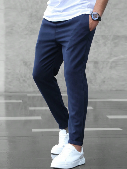 Pantalón para hombre con tejido elástico cómodo – DOUWE