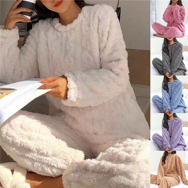 Conjunto de Pijama de Fleece Ultra Suave – MARIA