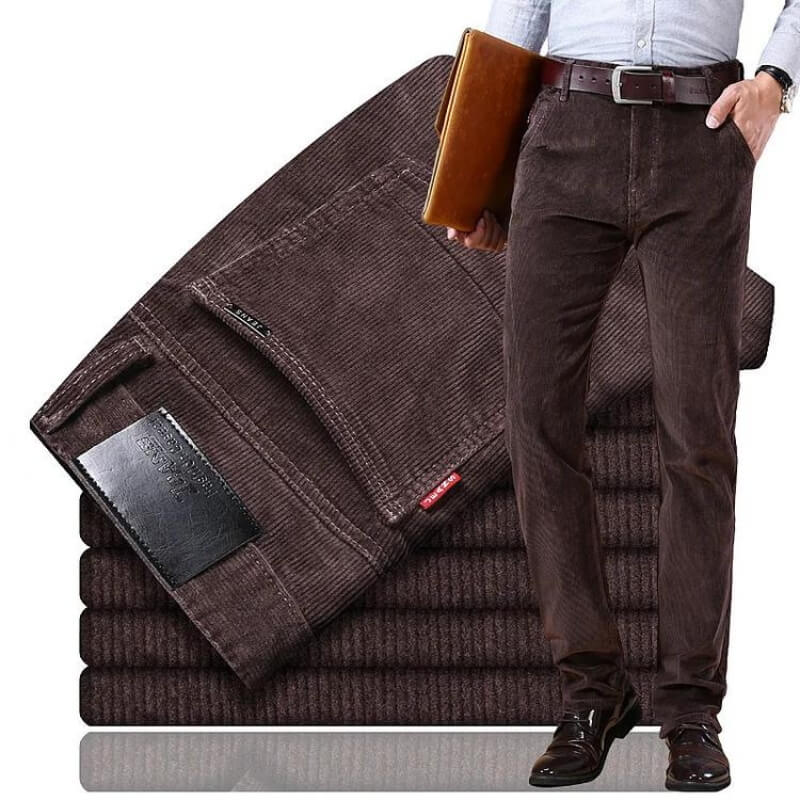 Pantalón clásico de pana para mujer con corte recto – MAVE