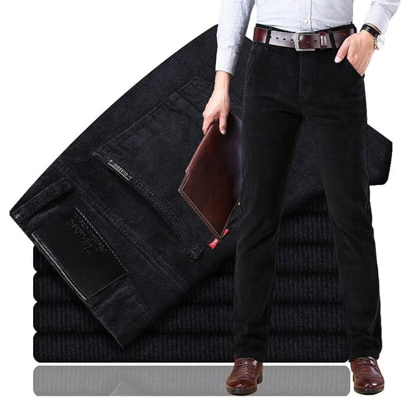 Pantalón clásico de pana para mujer con corte recto – MAVE