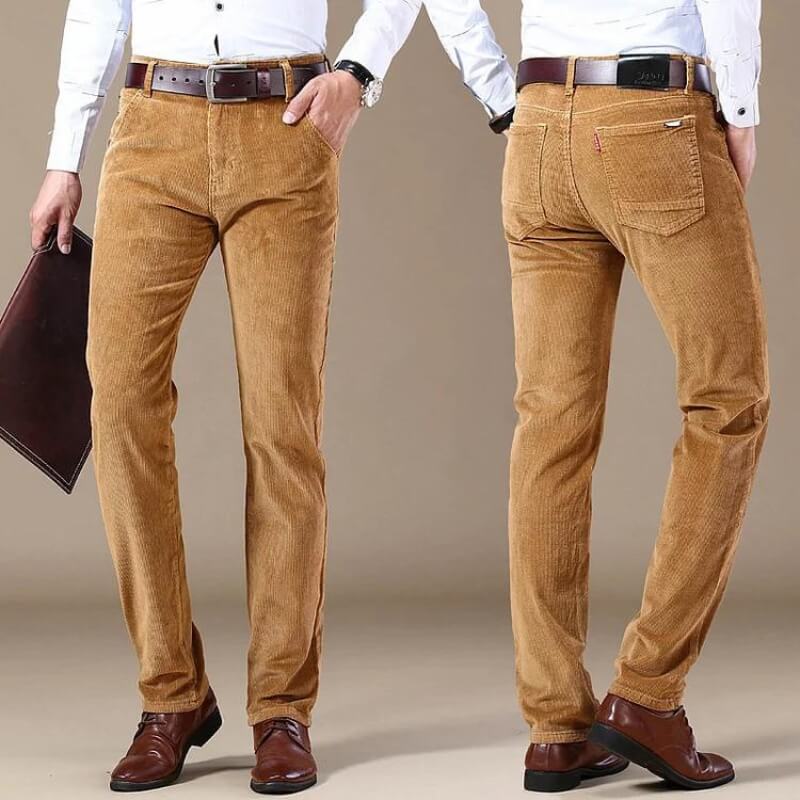Pantalón clásico de pana para mujer con corte recto – MAVE
