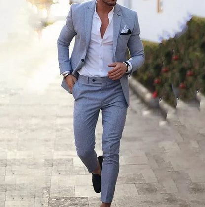 LinoUrban Mikael – Traje de blazer y pantalón versátil para hombre, estilo moderno y sofisticación