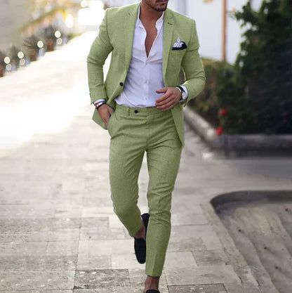 LinoUrban Mikael – Traje de blazer y pantalón versátil para hombre, estilo moderno y sofisticación