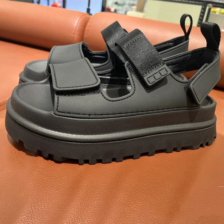 Sandalias chunky de mujer con tiras anchas y velcro – RUT