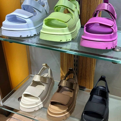 Sandalias chunky de mujer con tiras anchas y velcro – RUT