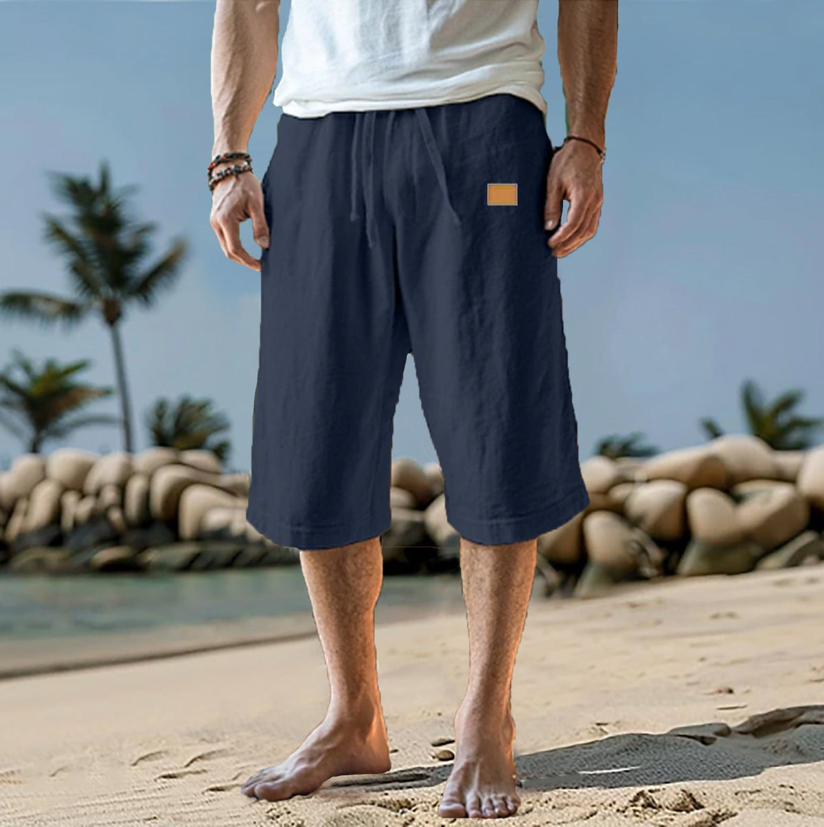 Short de hombre con corte relajado y cintura ajustable – ALVARO