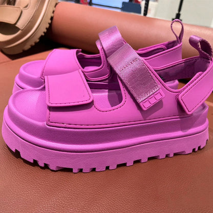 Sandalias chunky de mujer con tiras anchas y velcro – RUT