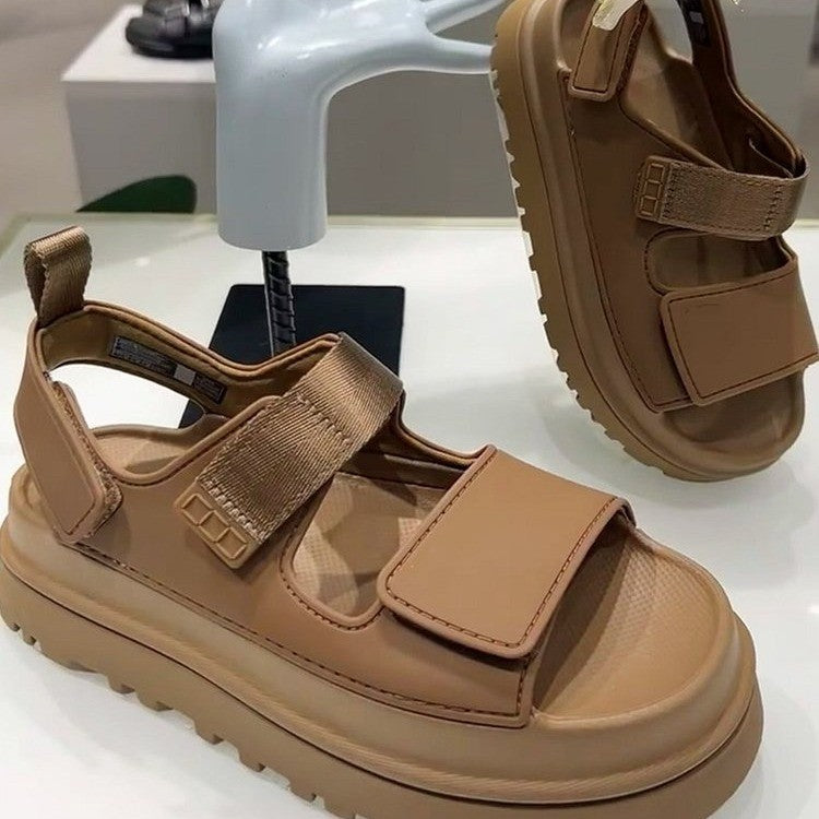 Sandalias chunky de mujer con tiras anchas y velcro – RUT