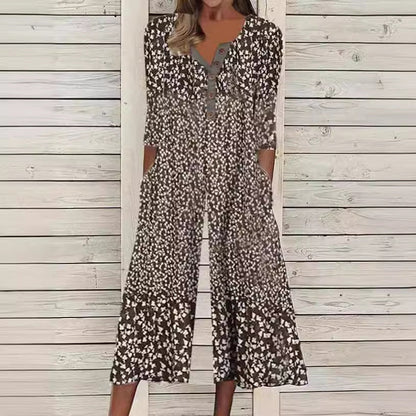 Mono elegante de verano con escote en V y corte moderno – BELYN