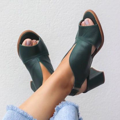 Sandalias de mujer con tacón alto y punta abierta para un estilo veraniego – Treda