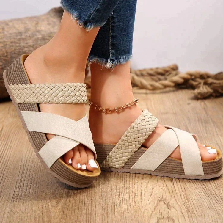 Sandalias ortopédicas para mujer con plantilla anatómica y cierre ajustable – MIRABELLA CONFORT