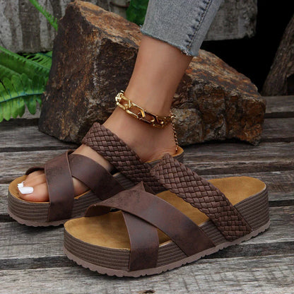 Sandalias ortopédicas para mujer con plantilla anatómica y cierre ajustable – MIRABELLA CONFORT