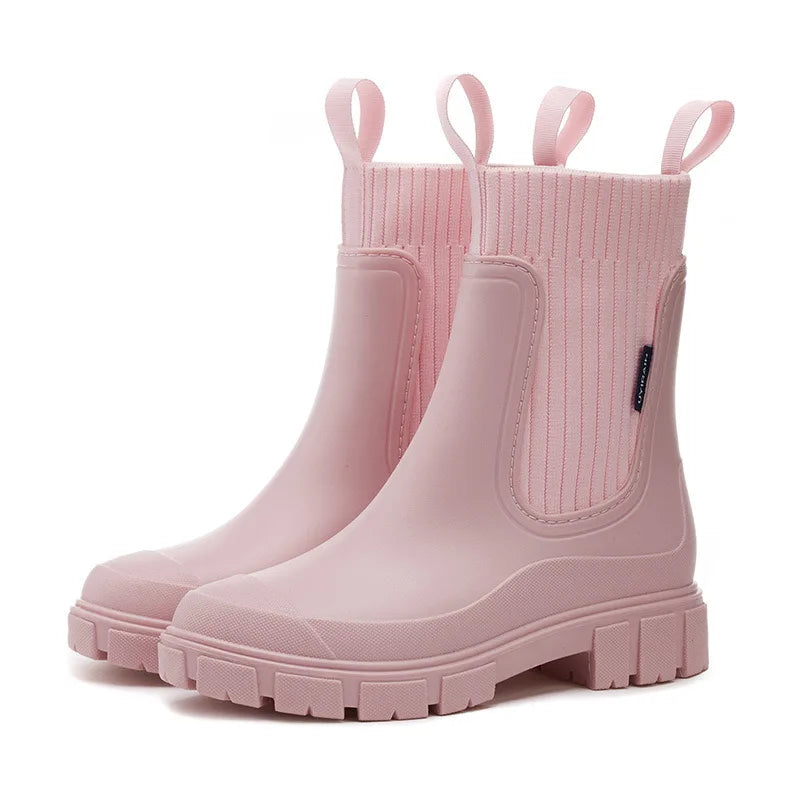 Botines impermeables de mujer con suela gruesa antideslizante – NERAYA