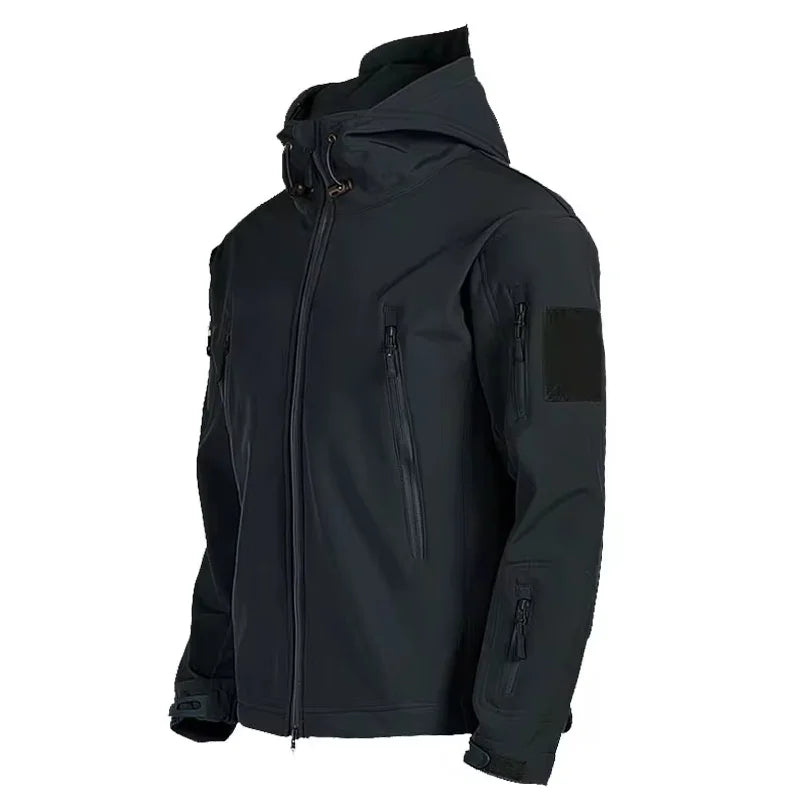 VALENTIN - Chaqueta táctica con capucha y bolsillos para hombre