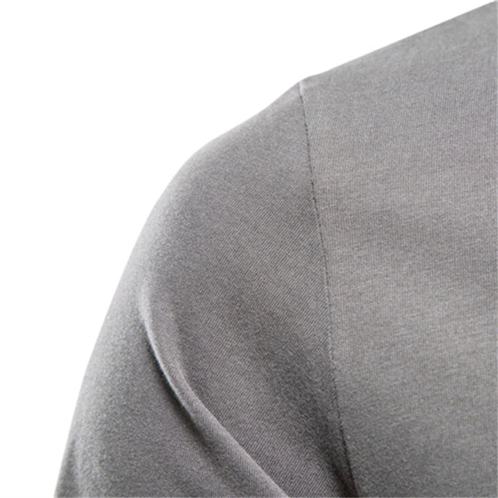 Camiseta básica de manga larga con cuello redondo para hombre – LUCAS