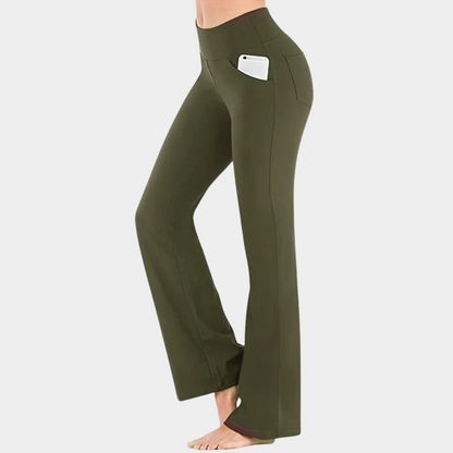 ESTELLA - Leggins deportivos de pierna ancha para mujer
