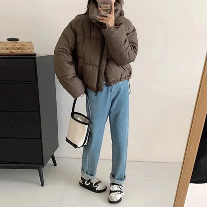 DASHA - Chaqueta acolchada puffer con diseño moderno para mujer