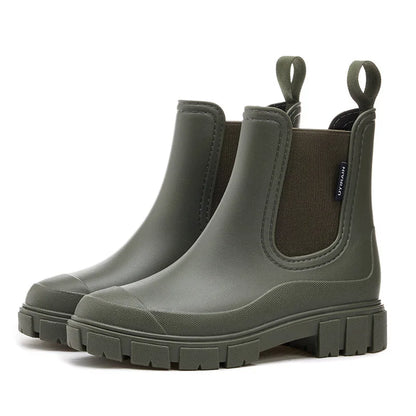 Botines de lluvia tipo Chelsea para mujer, impermeables y antideslizantes – RAINELLA