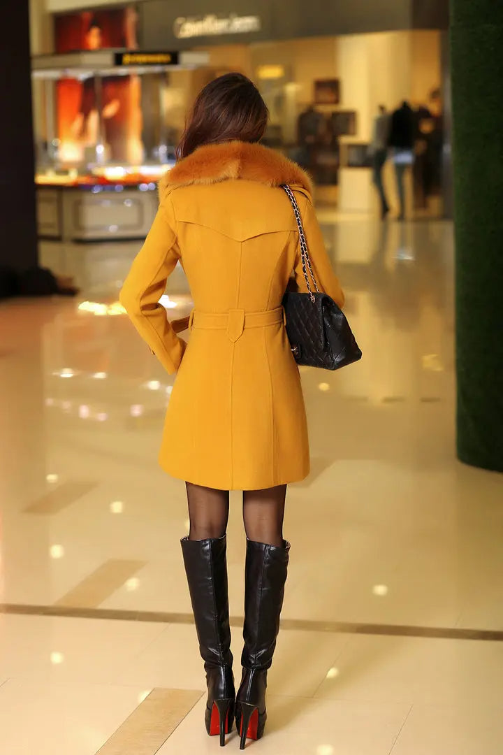 Abrigo largo elegante y sofisticado para mujer – SOPHIA