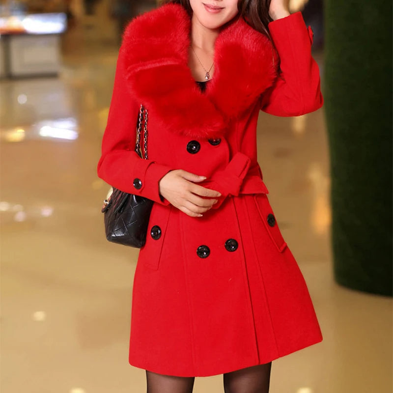 Abrigo largo elegante y sofisticado para mujer – SOPHIA