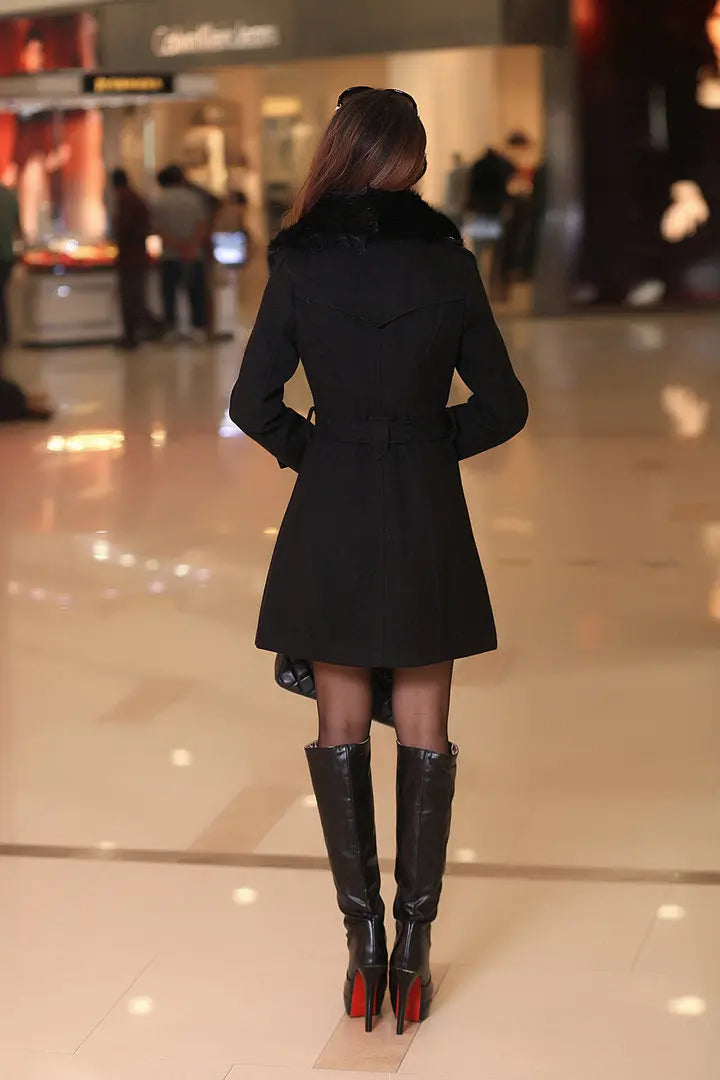 Abrigo largo elegante y sofisticado para mujer – SOPHIA