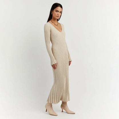 ABIGAIL – Vestido maxi de punto para mujer